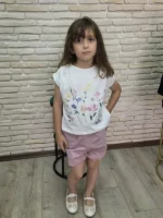 Çiçekli Şortlu Takım - Görsel 4