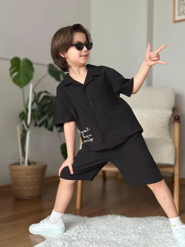 Keten Şortlu Takım