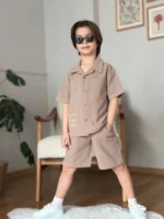 Keten Şortlu Takım - Ürün görseli 3