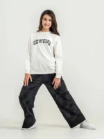 Cowgirl Batik Pantolonlu Kız 2'li Takım - Görsel 5