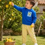 Bulutumkids Limon Desenli Çizgili 2'li Takım